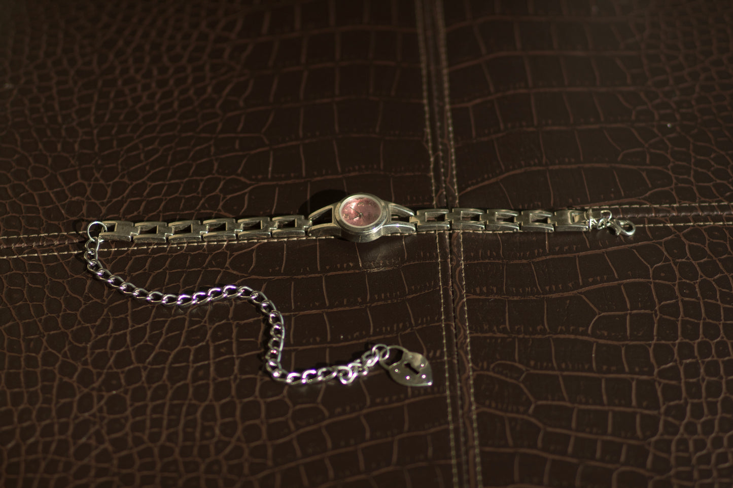 Pink Face Watch Chain